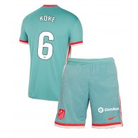 Atletico Madrid Koke #6 Gostujuci Dres za djecu 2024-25 Kratak Rukav (+ Kratke hlače)